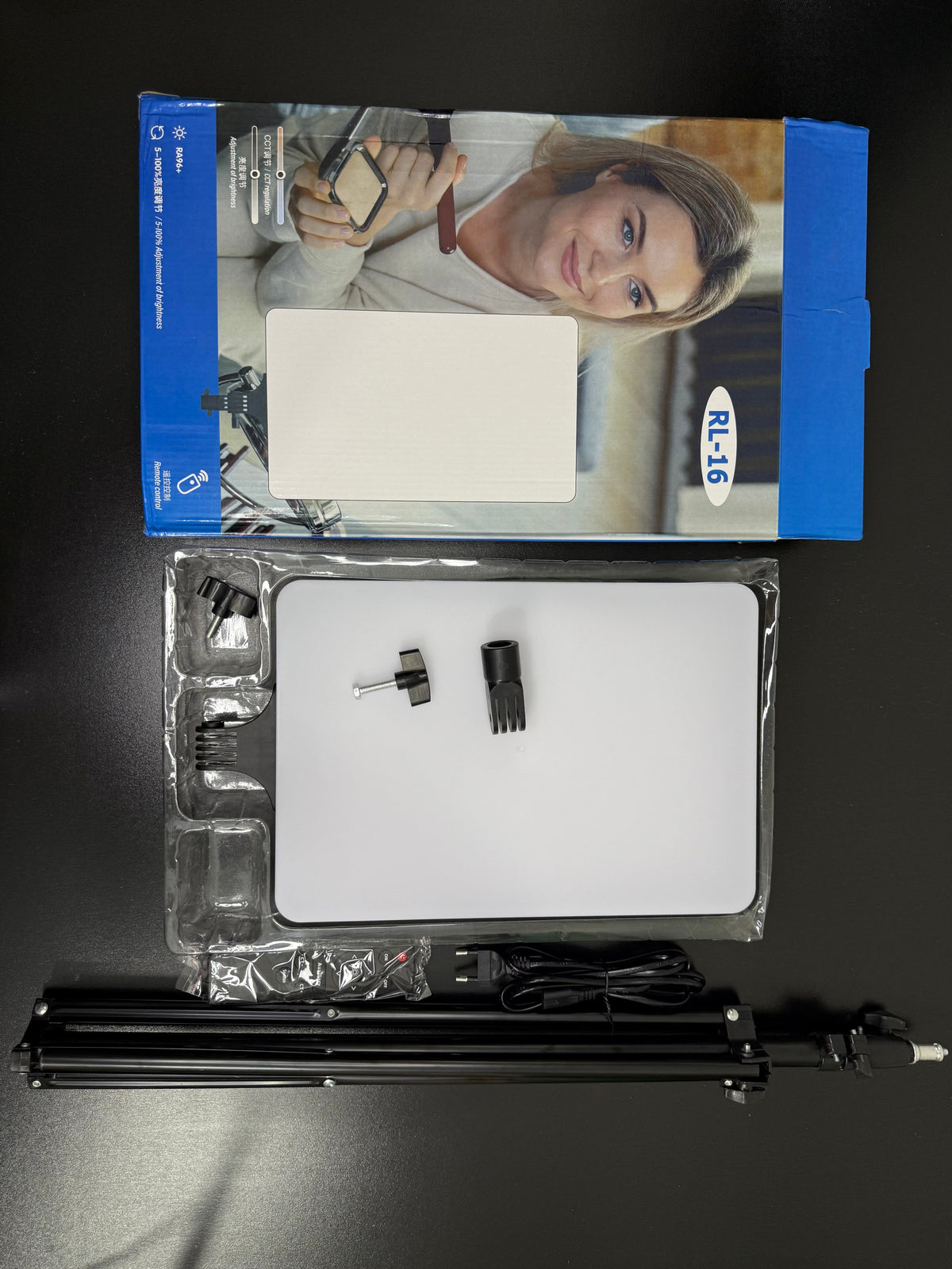 RL-16 + RL-19 LED Light Panel Combo – Studio Lighting Kit with Adjustable Brightness & Color Temperature