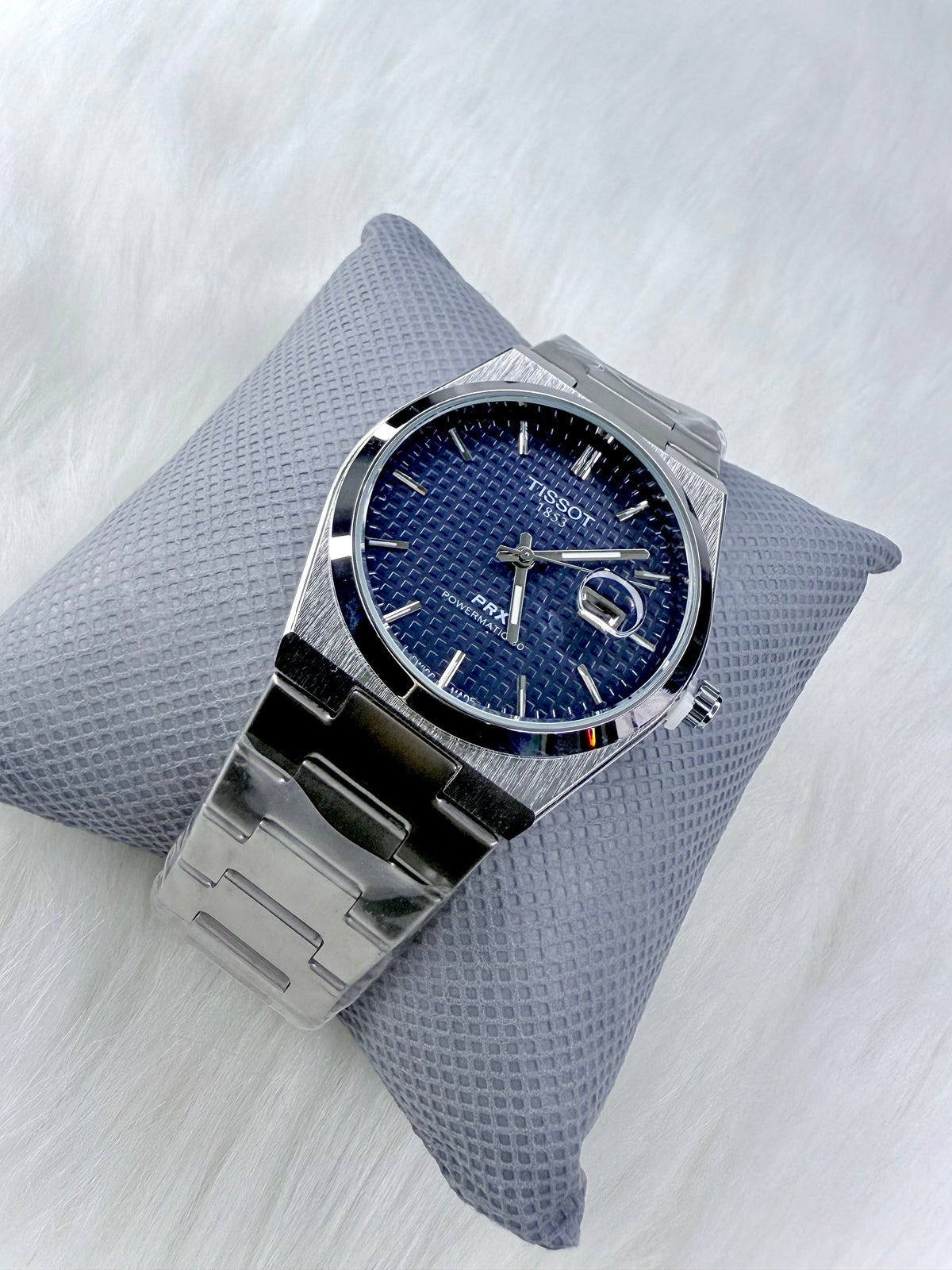 Tissot PRX 1853 Style Watch - Elegant Stainless Steel Men's Timepiece