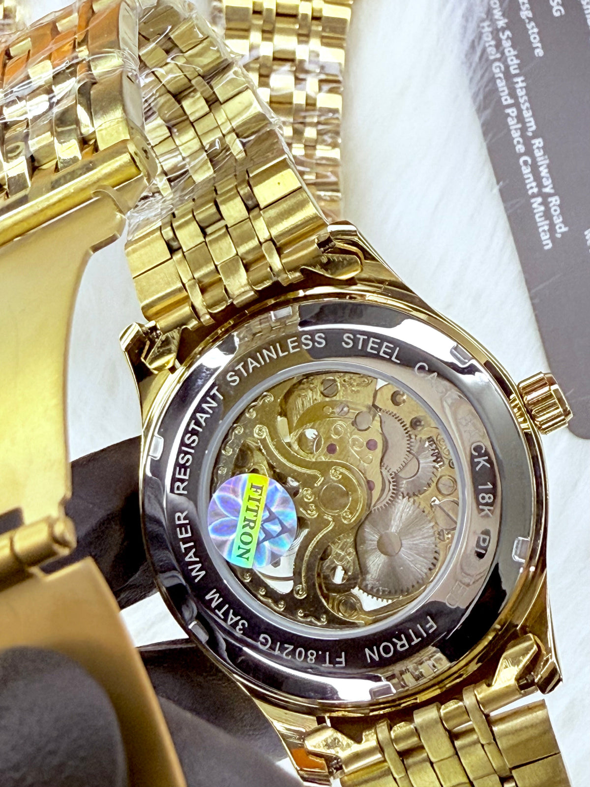 Fitron Skeleton Watch -  Automatic Mechanical Movement