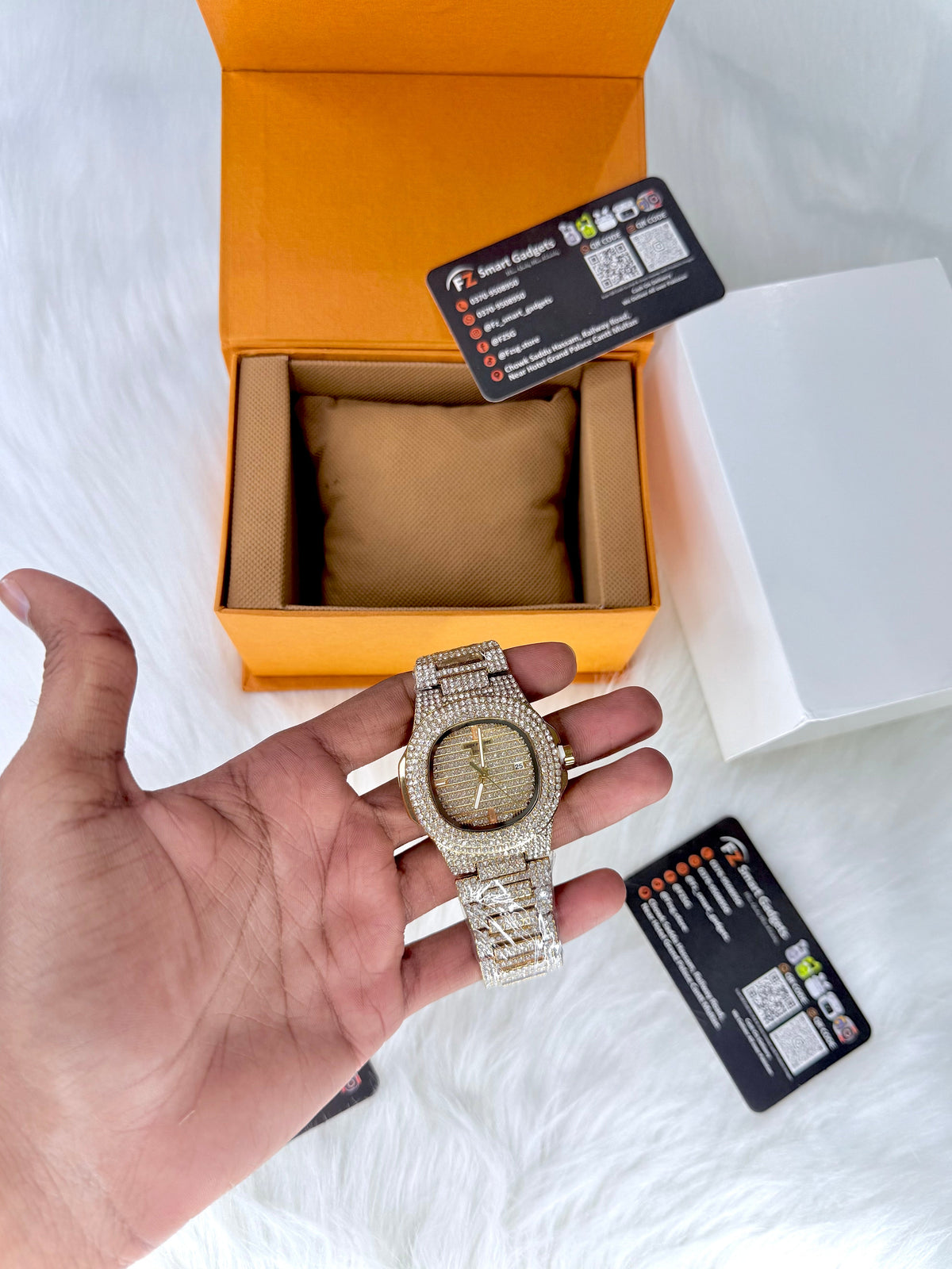 Patek Phillipe Iced Toned Watch - Luxury Diamond Look