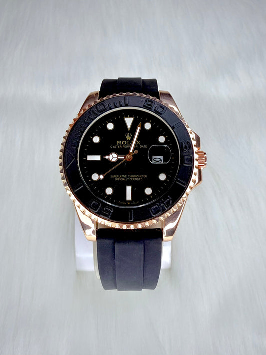Rollie Yacht Master - Black & Gold Edition